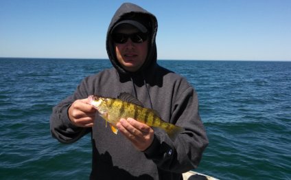 Perch fishing on Lake Erie